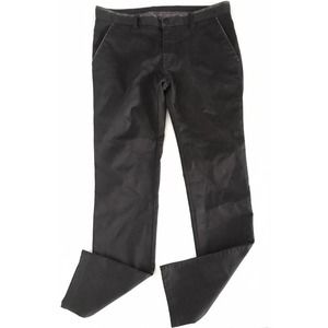 Barabas | Handcrafted Women's Black Straight Leg Trouser Pant Size 30 Cotton